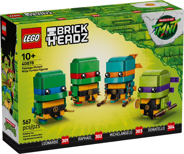 * LEGO - 0 - 40878 - BrickHeadz - Teenage Mutant Ninja Turtles Figures
