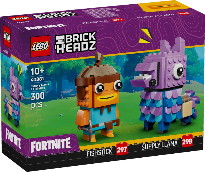 * LEGO - 0 - 40881 - BrickHeadz - Fortnite - Supply Llama & Fishstick