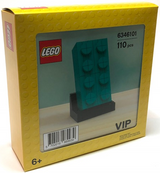LEGO - 6346101 - Promo - Buildable 2 x 4 Dark Turquoise Brick - K