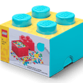 LEGO - 5006936 - Autres - 4-Stud Storage Brick – Azure Blue – Bleu azur