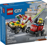 LEGO - 60458 - City - Pizza vs. Fire Truck Race Car Pack