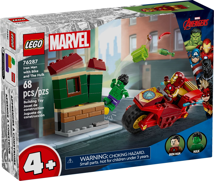LEGO - 76287 - Marvel - Iron Man with Bike and The Hulk