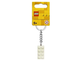 LEGO - 854084 - Marchandises - 2x4 White Metallic Key Chain - K