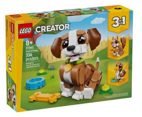 Creator 3-in-1 #31382 Cute Animals: Playful Puppy Dog